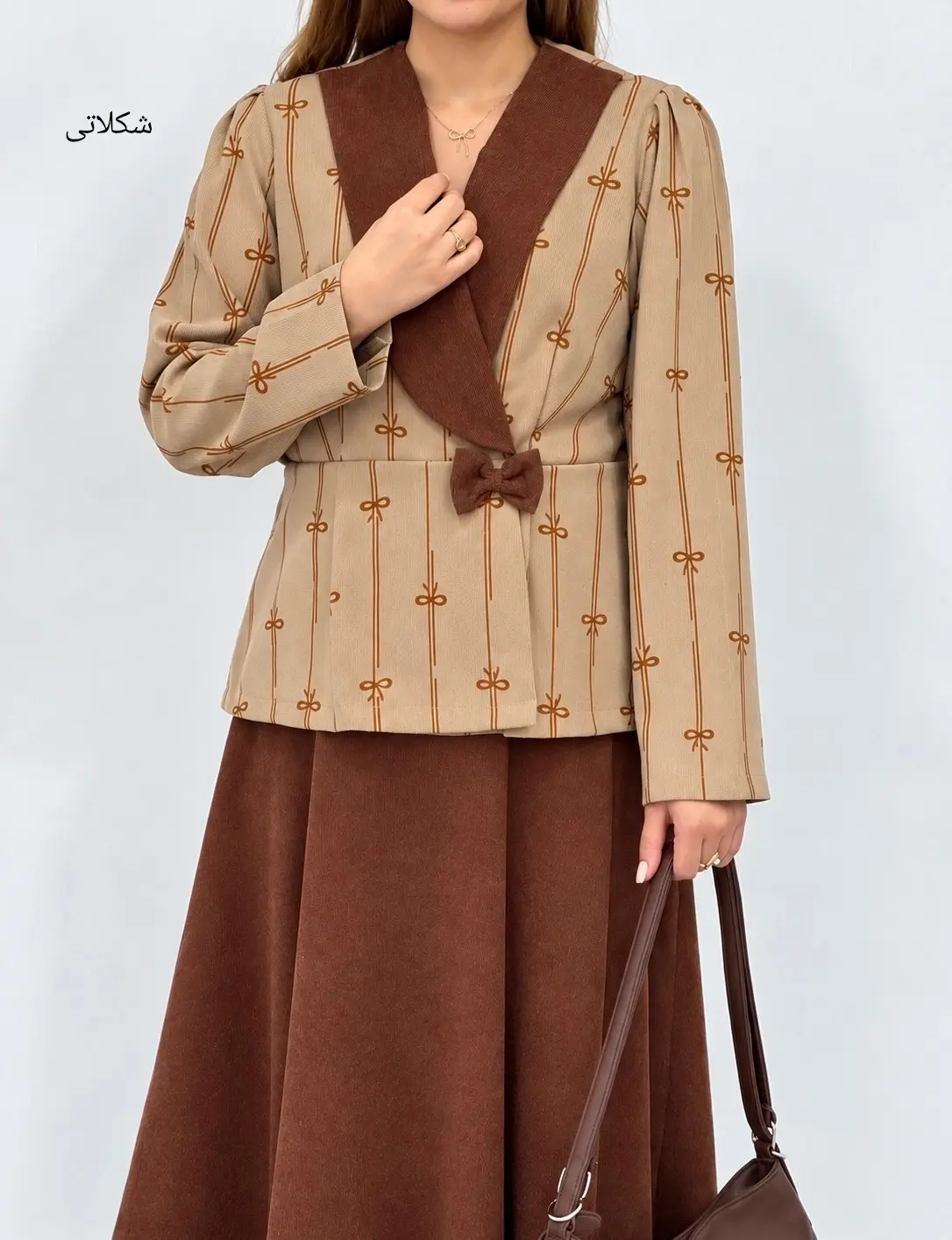 ست کت و دامن روزالی